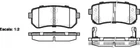 Тормозные колодки REMSA 1209.02 KIA Ceed, Rio, Pro Ceed, Sportage, Cerato, Picanto, Soul; Hyundai IX35, I20, Sonata, Tucson, I30, IX20, Accent J3610312, 58302D7A00, 583024VA30