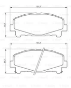 Гальмівні колодки BOSCH 0986494382 Honda Accord 45022TL0G50, 45022TL0G51