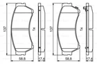 Гальмівні колодки BOSCH 0986494860 Mazda 6 GSYD3328Z9C