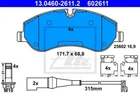 Тормозные колодки ATE 13046026112 Ford Transit 1763915, BK212K021AA, 1842632