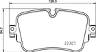 Тормозные колодки BREMBO P85161 Audi Q7, Q8, A6, A8 4M0698451G, 4M0698451F, 4KE698451A