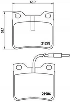 Тормозные колодки BREMBO P50030 Peugeot 605; Mercedes V-Class, Vito A6384230110, A00342000200010, A0034200020