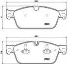 Гальмівні колодки BREMBO P50102X Mercedes GLE-Class, GLS-Class, M-Class, GL-Class 0064203620, 0074200920, 0074207920