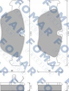 Колодки гальмові FOMAR FO457481 Volvo C70, V70 2715878, 271859, 271587