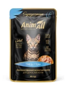 Вологий корм AnimAll з тунцем 80 г