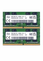 SK hynix 32GB（16GB×2）2Rx8 PC4-3200AA-SE1 32gb 3200 sk hynix pc4-3200aa 2rx8 se1-11 hmaa4gs6ajr8n-xn n0 ac