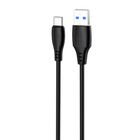 Кабель для зарядки Proove Simple Silicone, USB to Type-C, 3 А, довжина 1 м, Чорний (CCSS15001201)