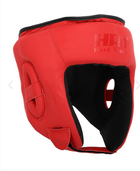 Шлем боксерский Hard Touch BO-4232 открытый кожаный