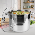 Кастрюля нержавеющая Maestro 240 мм х 18 л MR-3517-24 (MR-3517-18)