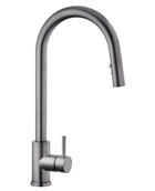Смеситель для кухни с выдвижным изливом Kroner KRP Edelstahl Klassisch - PVD03915 (CV032283)