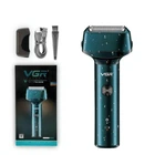 Електробритва Шейвер VGR V-370 PRO IPX5 Waterproof Dark Green