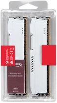Оперативна пам'ять HyperX DDR4-3200 16384MB PC4-25600 (Kit of 2x8192) Fury White (HX432C18FW2K2/16) - зображення 3