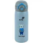 Термос с кнопкой Kite K25-1221-3, Hot style, 430 мл, серый