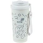 Термокружка Kite K25-1226-3, 550 мл, белая
