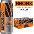 Упаковка слабоалкогольного енергетичного напою BRONX Black Orange 8% 0.5 л х 24 шт (4820193036367)