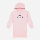 Детское теплое платье-худи для девочки Tommy Hilfiger 136591598 116 см Розовое (1159840281)