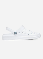 Мужские шлепанцы сабо Joybees Joybees Varsity Clog White, размер 45.5 стелька 29,2 см (белые соты)