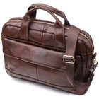 Стильный портфель для мужчин из натуральной кожи VINTAGE Bag 23040 Коричневый