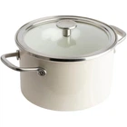 Каструля з кришкою KitchenAid Steel Core CC003269-001 24 см 6 л кремова