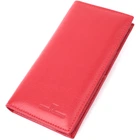 Вертикальный женский кошелек на магнитах из натуральной кожи ST Leather 22539 Красный