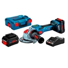 Безщіткова болгарка Bosch Professional GWX 18V-15 SC + 2 акб 18V 8Ah + з/п GAL18V-160 + L-Boxx 136 (06019H6501)