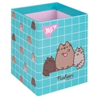 Склянка для письмового приладдя YES Pusheen 8х8х10 см Різнокольоровий (708216)