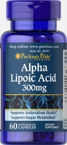 Натуральная добавка Puritan's Pride Alpha Lipoic Acid 300 мг