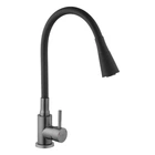 Смеситель для кухни Kroner KRP Edelstahl Klassisch - PVD031BLK (CV035373)