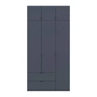 Шкаф для одежды Doros Лукас Графит 3ДСП 120х50х240 DRS-011650 (80737797)