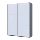 Шафа-купе Doros G-Caiser Графіт / Білий 2 ДСП / 3 частини 180х60х240 DRS-011729 (44900262)