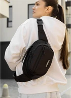 Женская тканевая сумка через плечо SAMBAG Черная (10900301017)