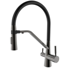 Гибкий смеситель для кухни черный-графит Mixxus Premium Magnet 021 MI6975