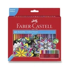 Кольорові олівці в наборі Faber-Castell, 60 кольорів, картонний пенал, (111260)