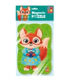 Пазли м'які магнітні А5 Малюк зможе "Лисиця" (укр) Vladi Toys (VT3205-92)