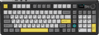Клавіатура механічна бездротова Ajazz AK980 Clear Sky Switch RGB Wireless/Bluetooth/USB Black (AK980-CS-BGY)