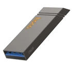 Флеш накопитель USB Hoco UD13, 256GB, USB 3.2, металлический, gray