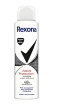 Антиперспірант аерозоль Rexona Активний захист і невидимість на чорному і білому одязі 150 мл. (8710447171301)