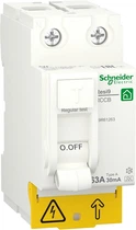 Диференційний вимикач навантаження Schneider Electric RESI9 63A 30мA 2P тип А R9R61263