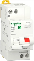 Диференціальний автомат Schneider Electric RESI9 25А 30мA 1P+N 6кA "С" тип АС R9D25625