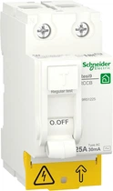 Диференційний вимикач навантаження Schneider Electric RESI9 25A 30мA 2P тип АС R9R51225