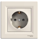 Розетка з заземленням Schneider Electric Asfora Крем EPH2900123
