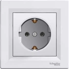 Розетка з заземленням Schneider Electric Asfora Біла EPH2900121