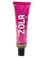 Фарба для брів з колагеном ZOLA Eyebrow Tint With Collagen 03 Brown 15 мл коричнева