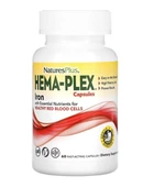 Комплекс з залізом Hema-Plex NaturesPlus 60 швидкодіючих капсул