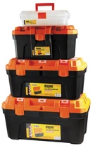 Ящики для инструментов MASTERTOOL комплект 4 шт с пластиковыми замками 12"/16"/20"/22.5" (79-6025/6026/6027/6028) 79-2003