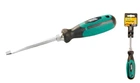 Отвёртка шлицевая магнитная MASTERTOOL HEXAGON SL6х100 мм ручка с TPR покрытием 45-8610