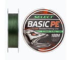 Шнур Select Basic PE Green 150m 0.16мм 18lb/8.3кг 150м Зеленый