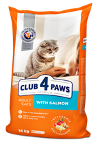Корм Club 4 Paws для взрослых кошек с лососем