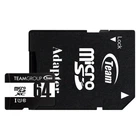 Карта microSDXC Team Group 64Gb, UHS-I, Class 10, з адаптером, швидкість читання до 100 МБ/с, запис до 20 МБ/с (TUSDX64GCL10U03)
