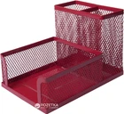 Металева підставка для канцелярського приладдя Buromax Червона (BM.6242-05)